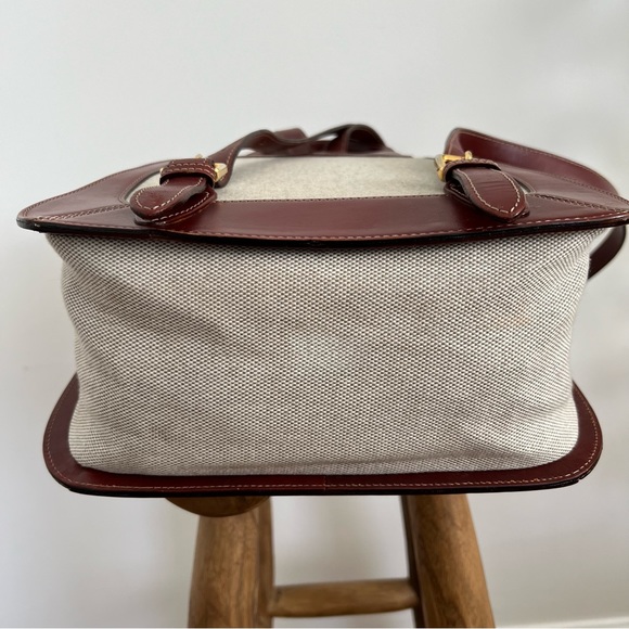 Vintage Bally Leather & canvas backpack - Picture 6 of 10